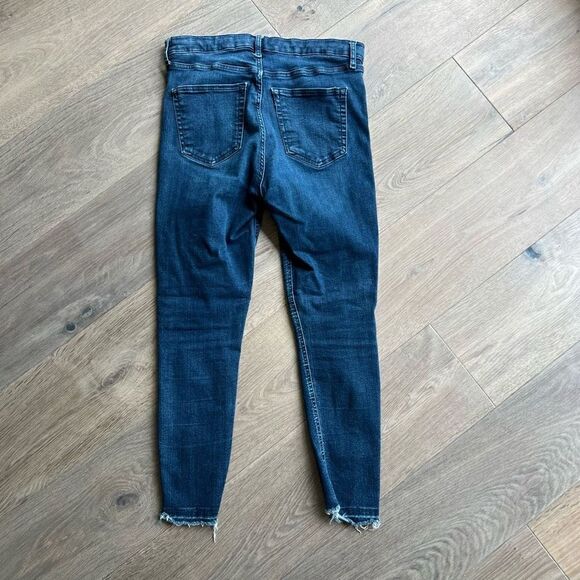 Topshop Moto Women's Stretchy High Rise Skinny Frayed Hem Jeans Size W30 - Picture 4 of 4